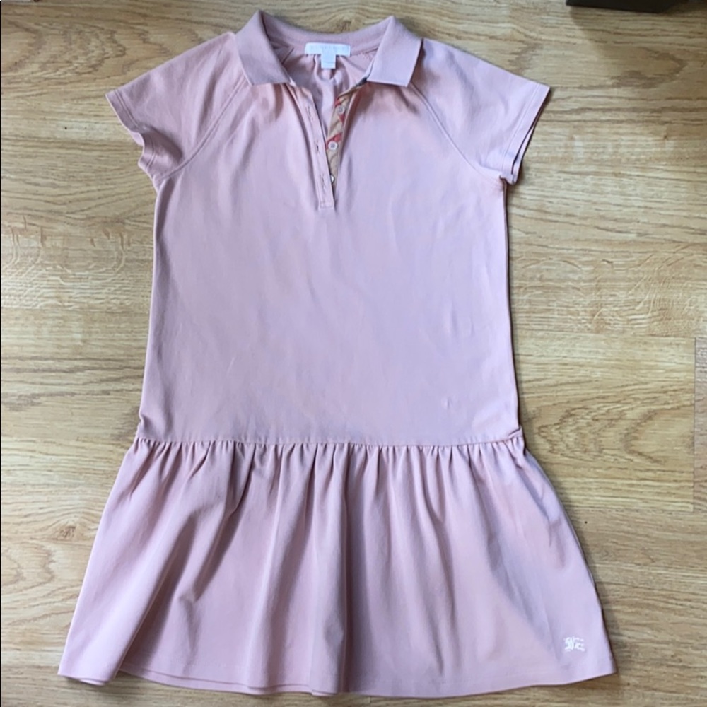 Burberry Girl's Raglan Polo Pink Dress